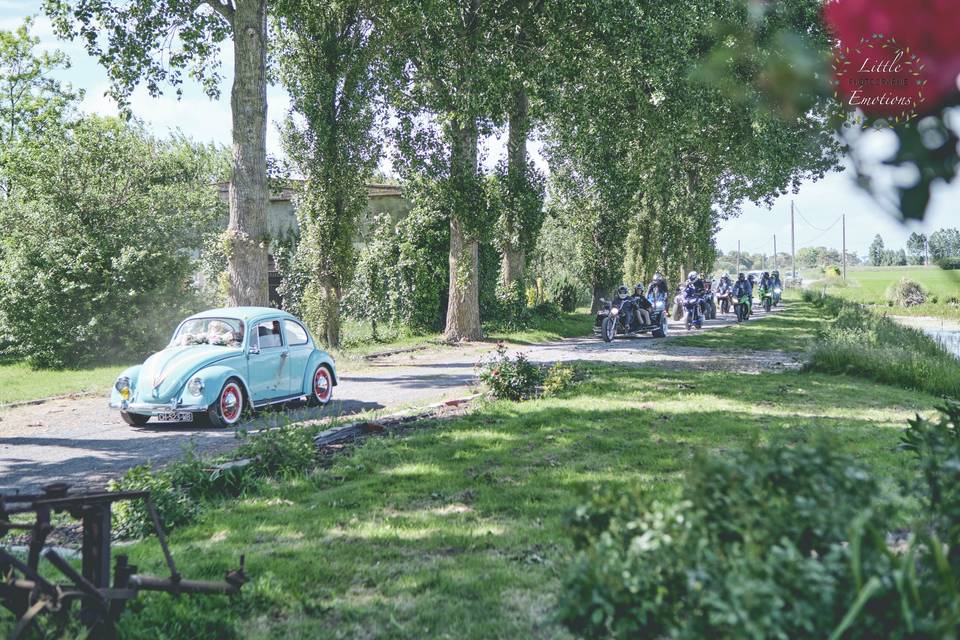 Le cortège des mariées