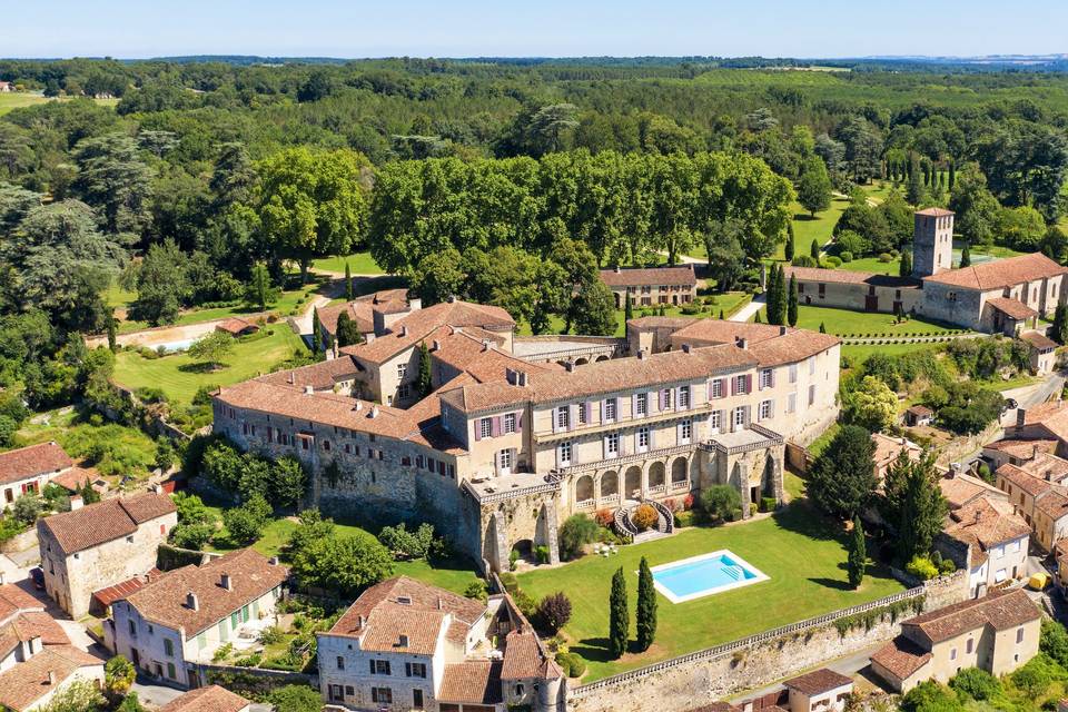 Vue château de Poudenas