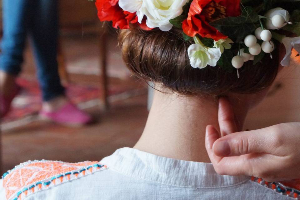 Coiffure de la mariée