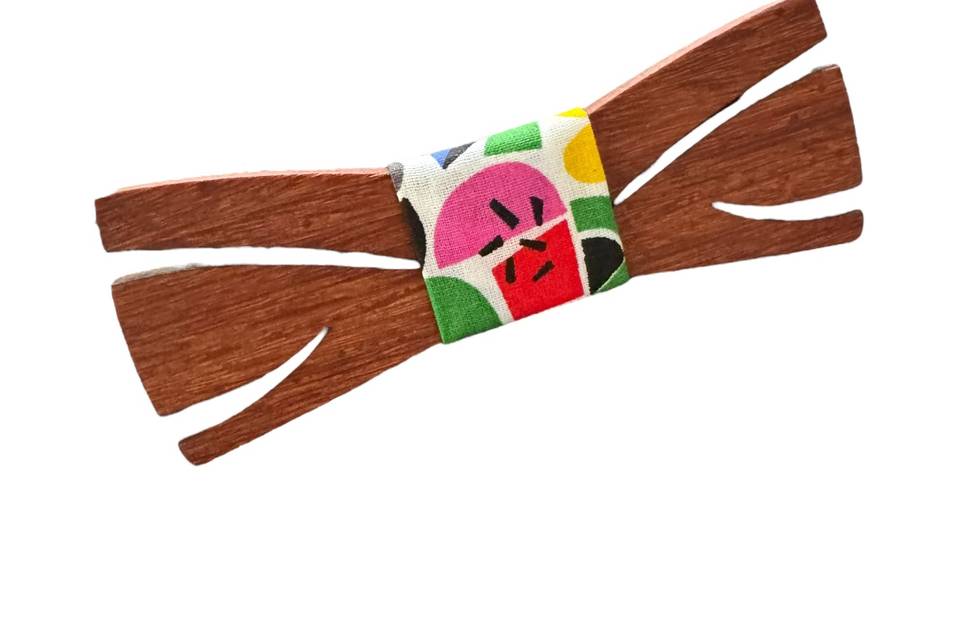 Noeud papillon en bois