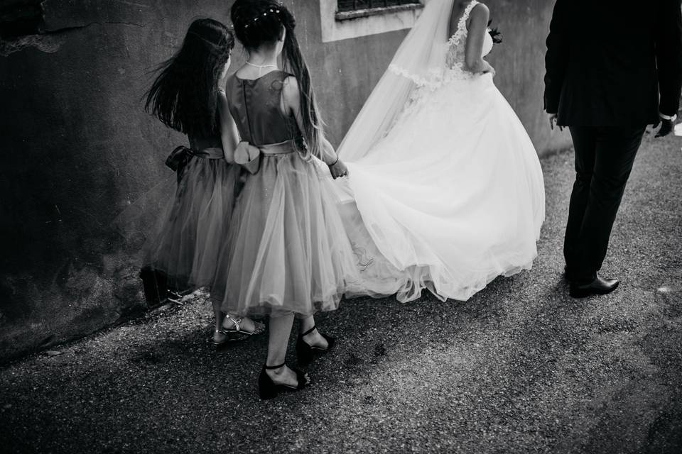 Les assistantes de la mariée