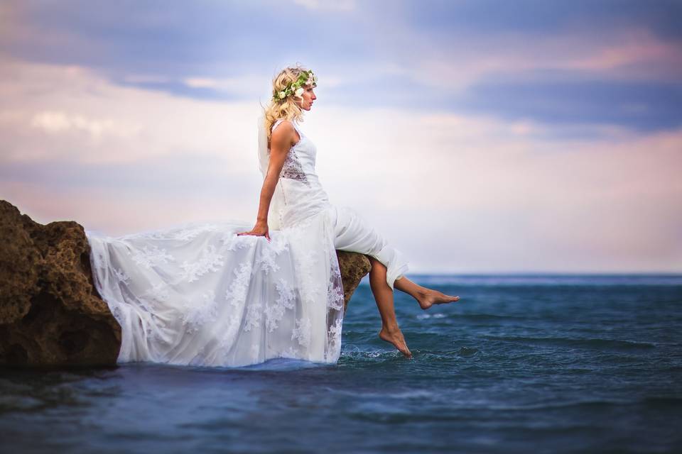 Séance photo Trash the dress