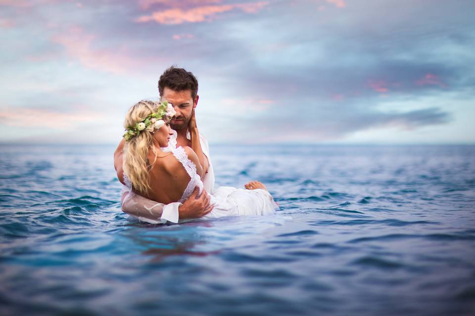 Séance photo Trash the dress