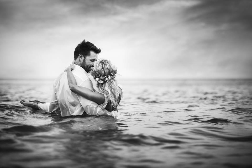 Séance photo Trash the dress