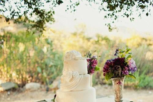 Présentation  gâteau mariage