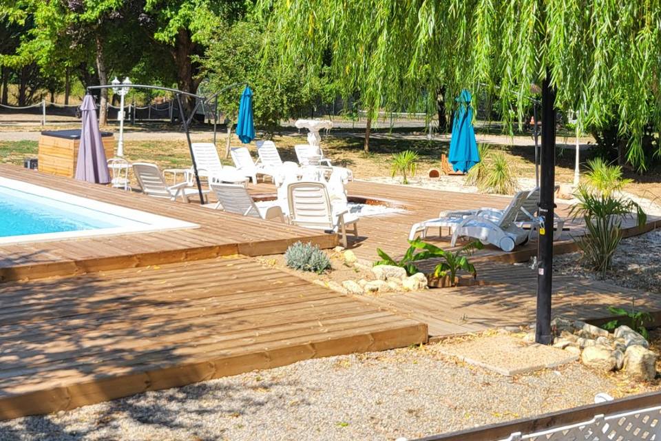 Détente a la piscine