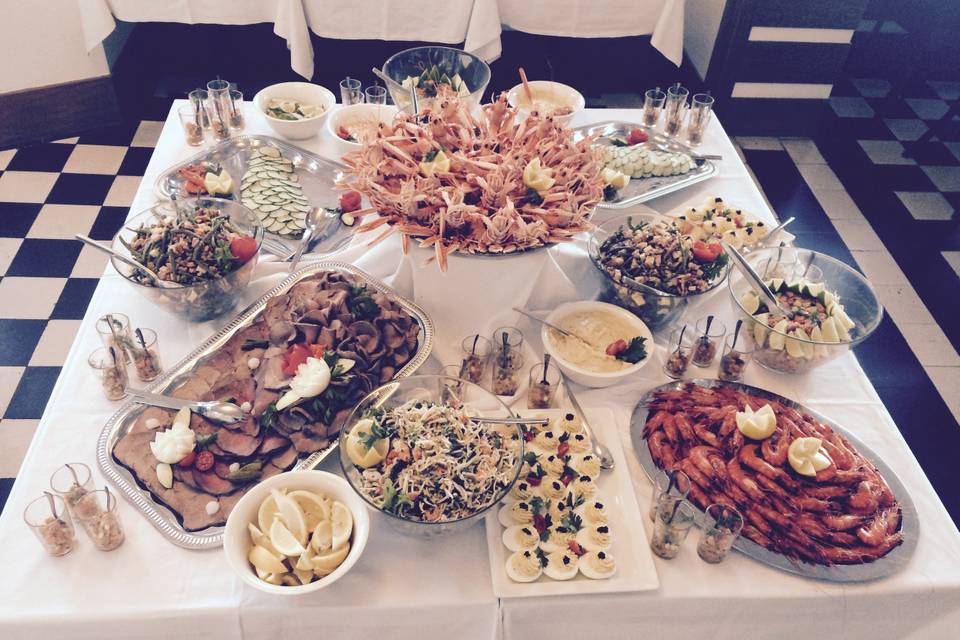 Buffet de fruits de mer