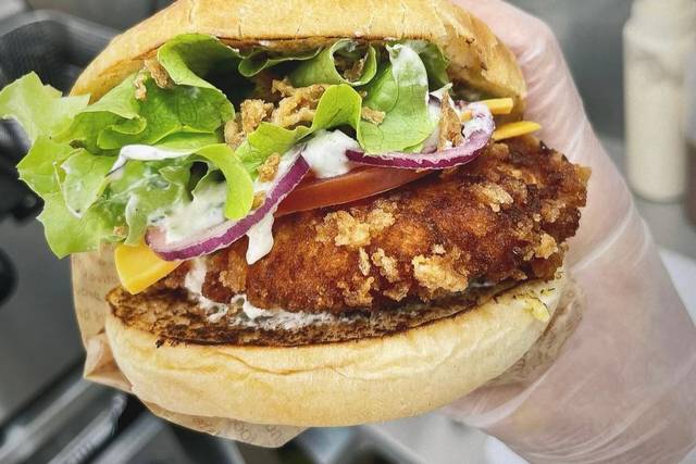 Burger poulet maison