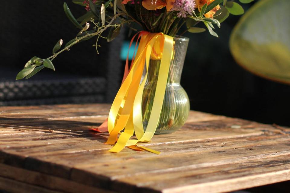 Bouquet de mariée coloré