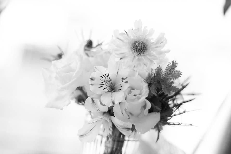 Bouquet de mariée blanc