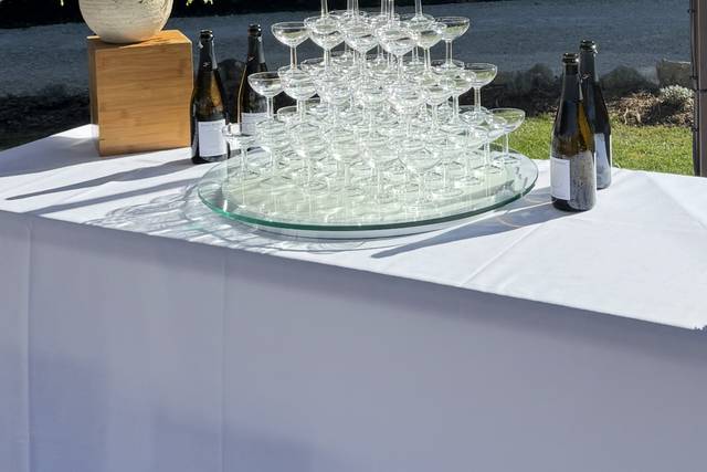 Champagne tower