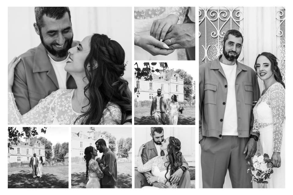 Mariage - Noir et blanc