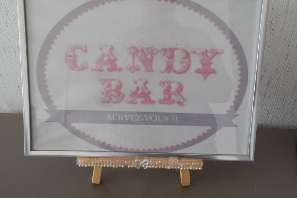 Affiche candy bar