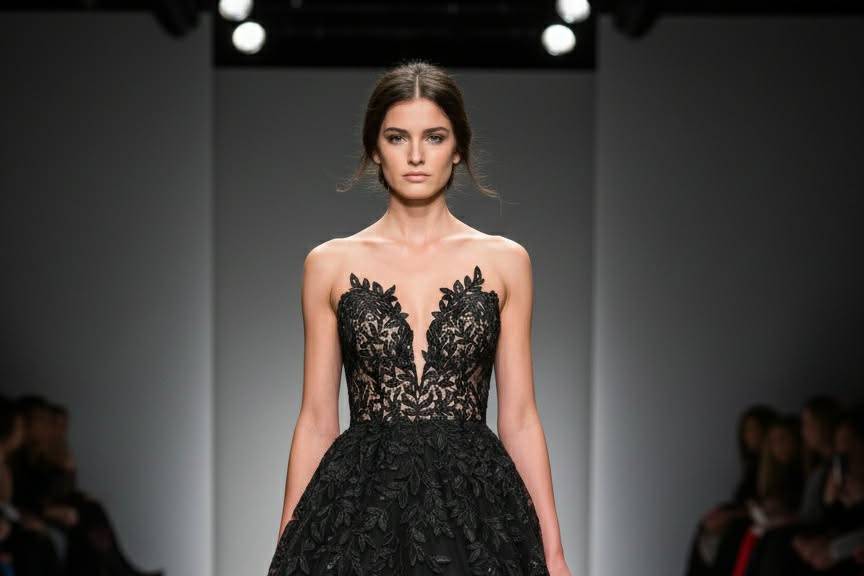 Robe de mariée noire