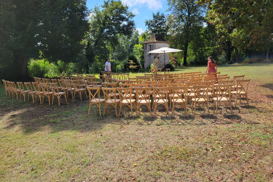 Cérémonie en plein air