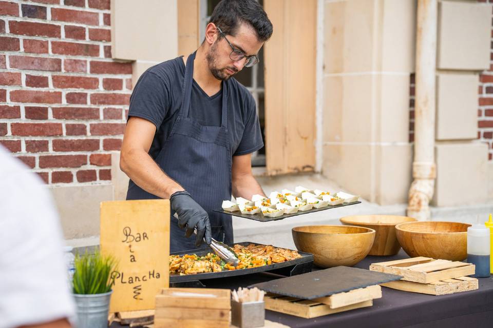 Chef cuisine plein air