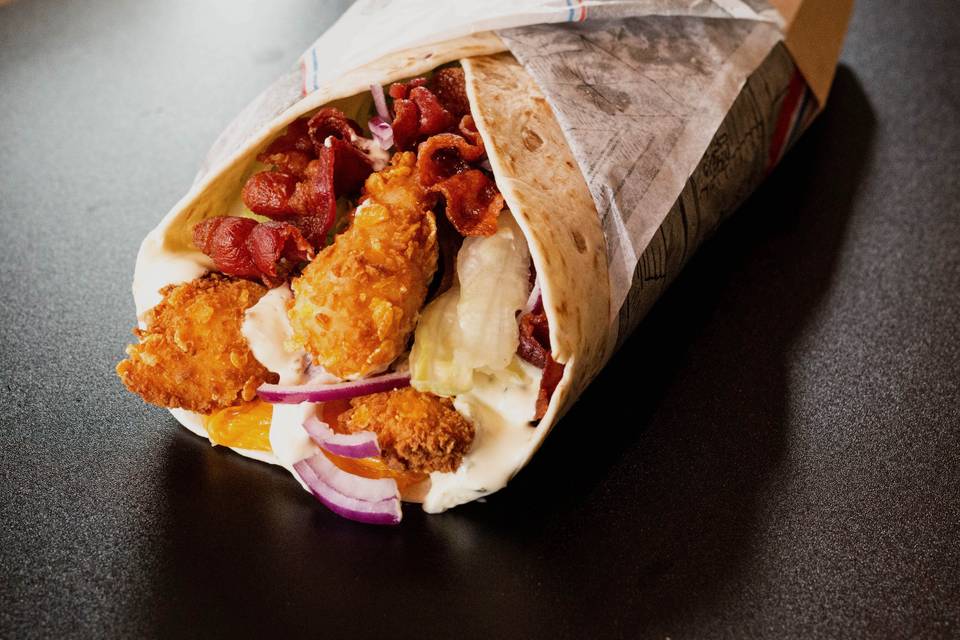 Wrap crispy chicken