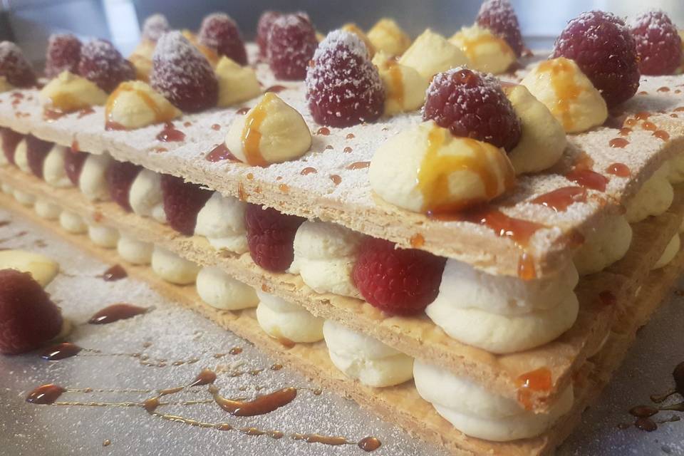 Mille feuille framboise