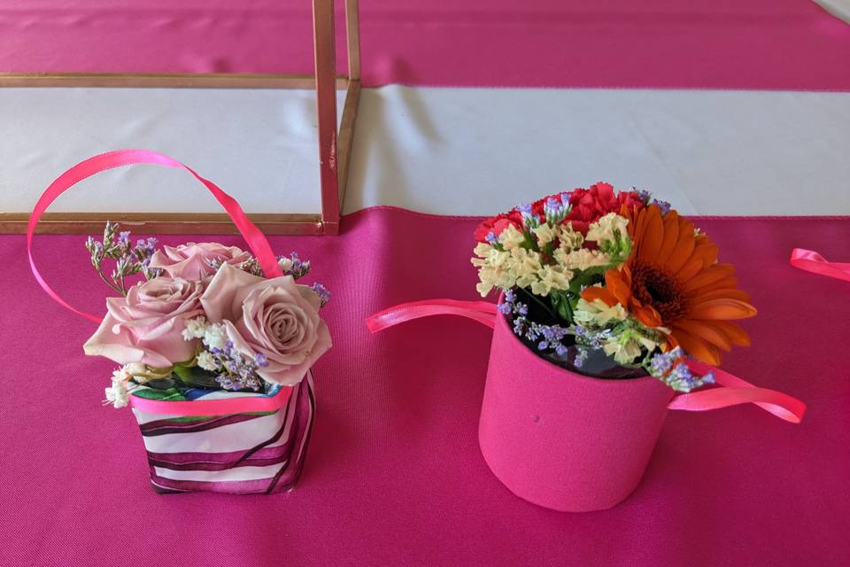 Fleurs en boîte