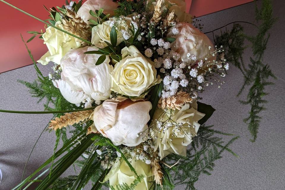 Bouquet de mariée champêtre