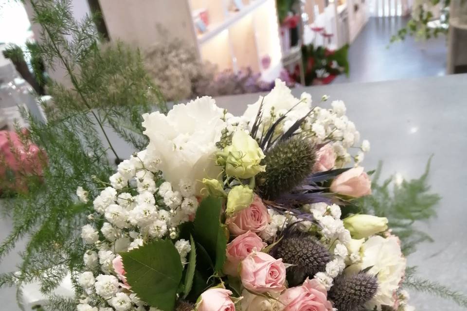 Bouquet de mariée romantique