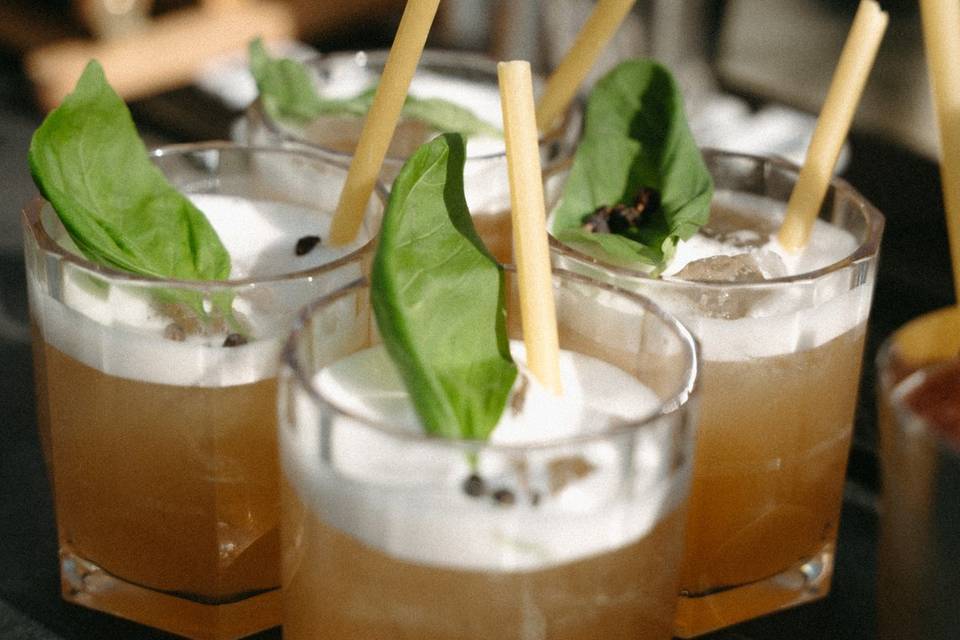 Cocktails basilic