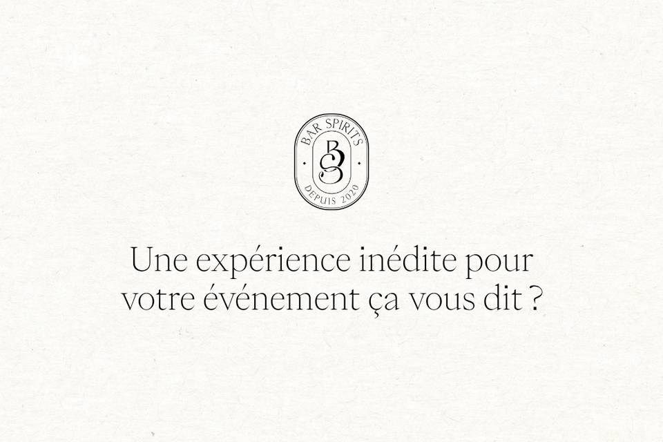 Une expérience inédite ?