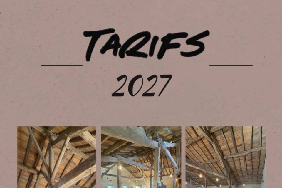 Tarifs 2027
