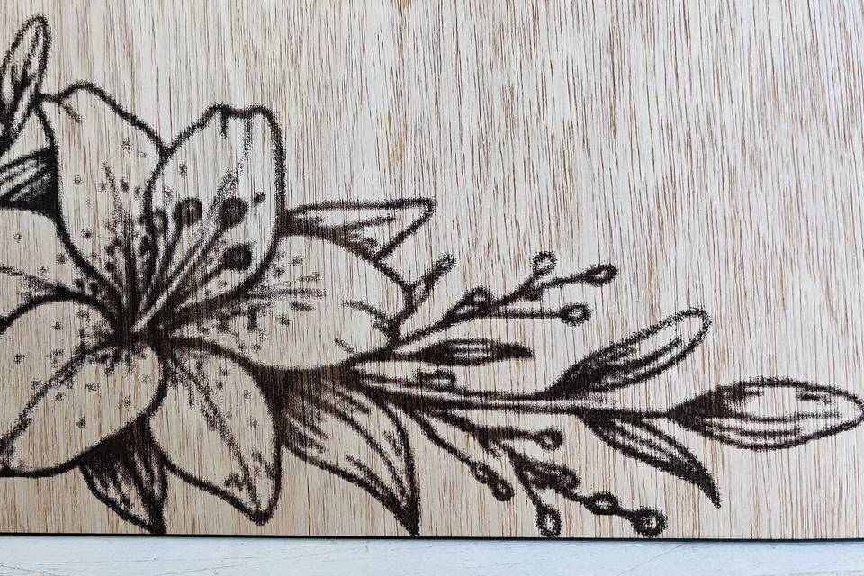 Détails de gravure fine