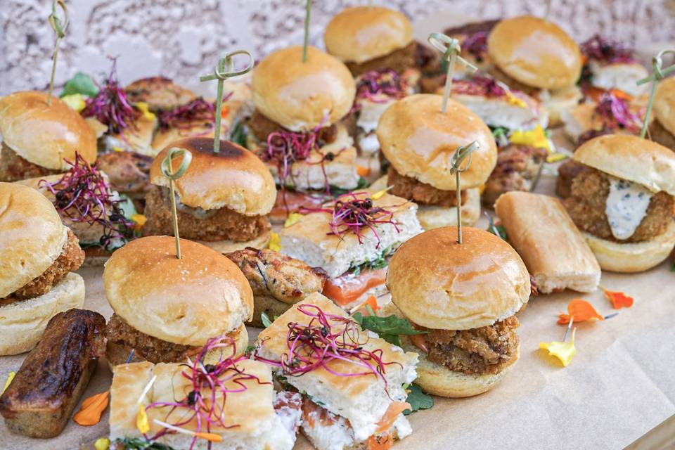 Mini burger poulet katsu