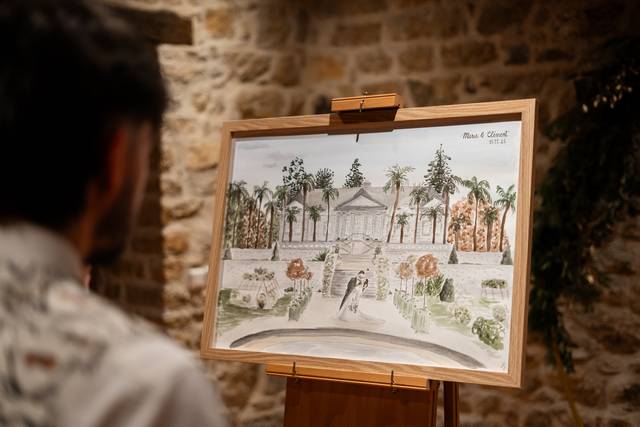 Aquarelle des mariés