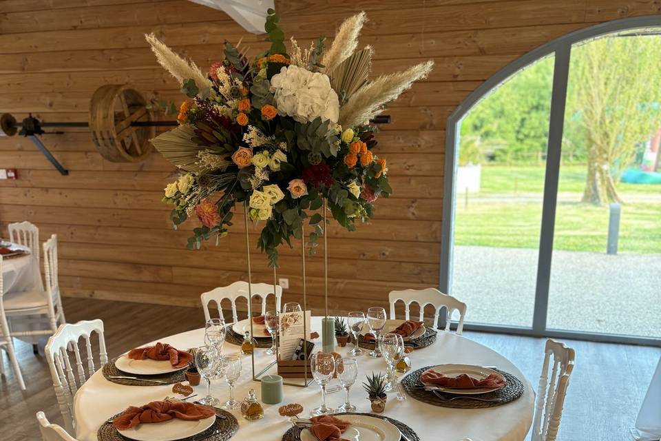 Centre de table hauteur