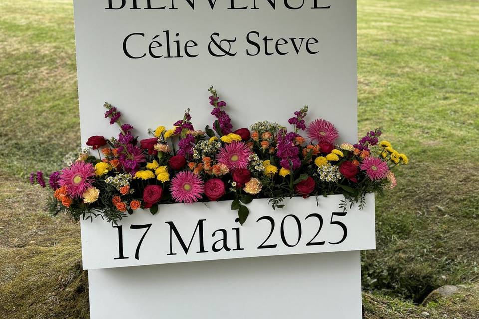 Panneau de bienvenu
