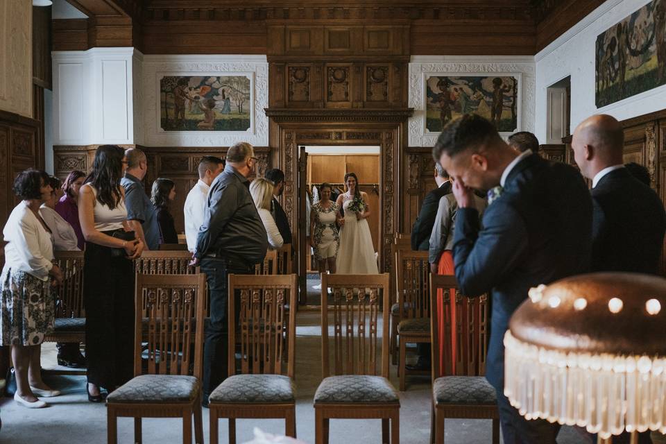 La cérémonie de mariage.