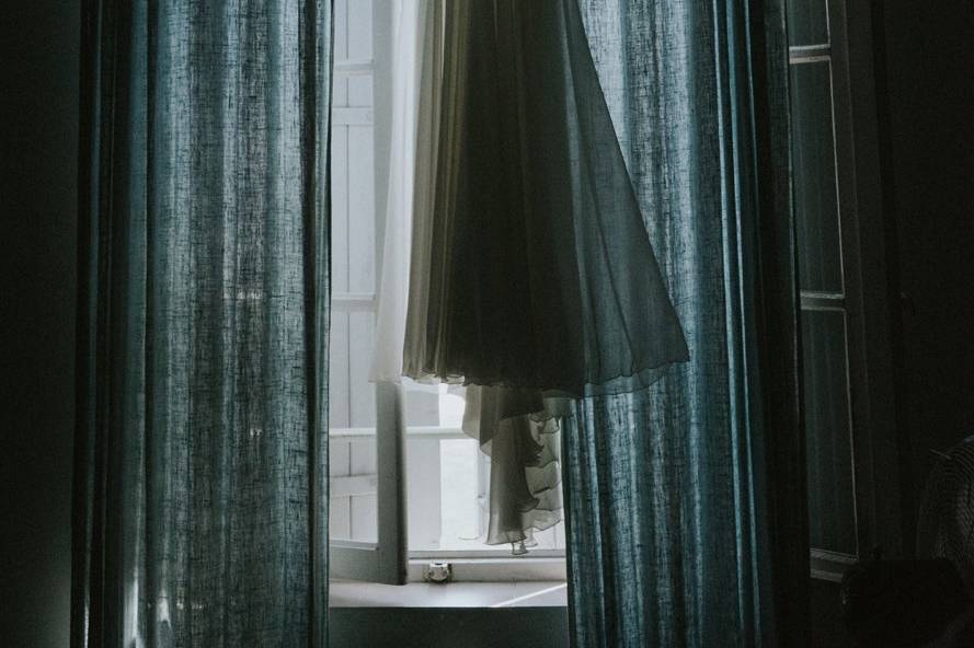 Robe suspendue
