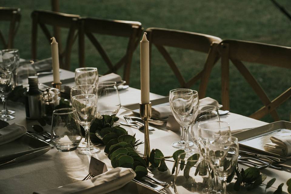 Décoration de table de mariage