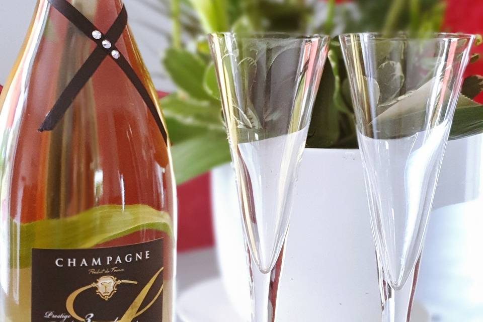 Champagne et swarovski