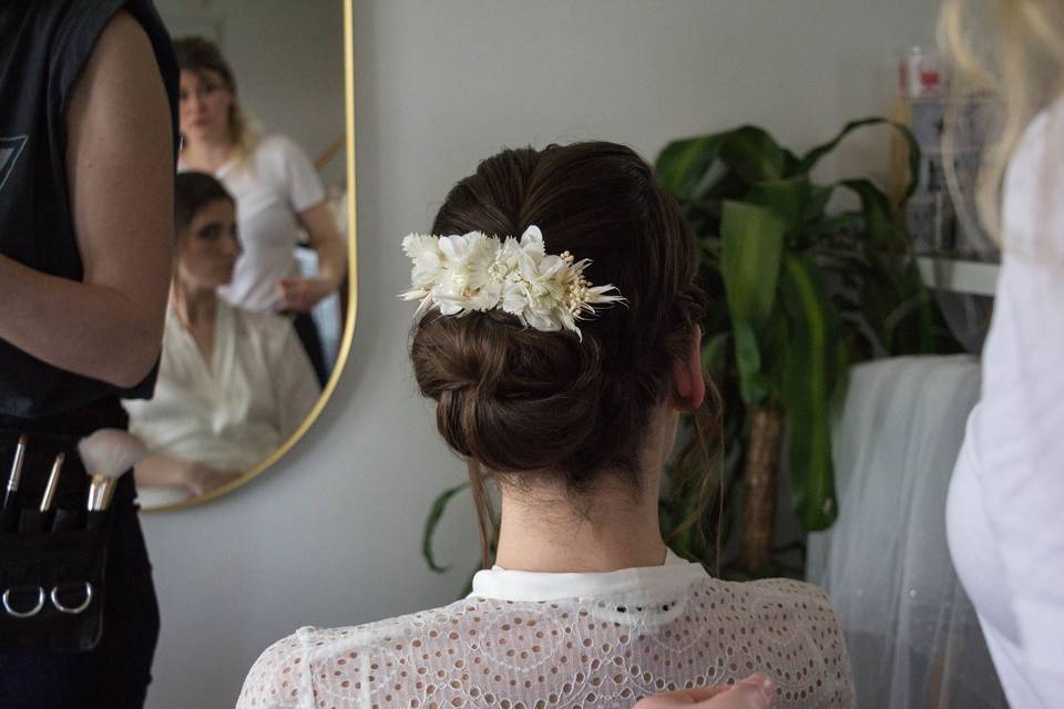 Chignon mariée Anais