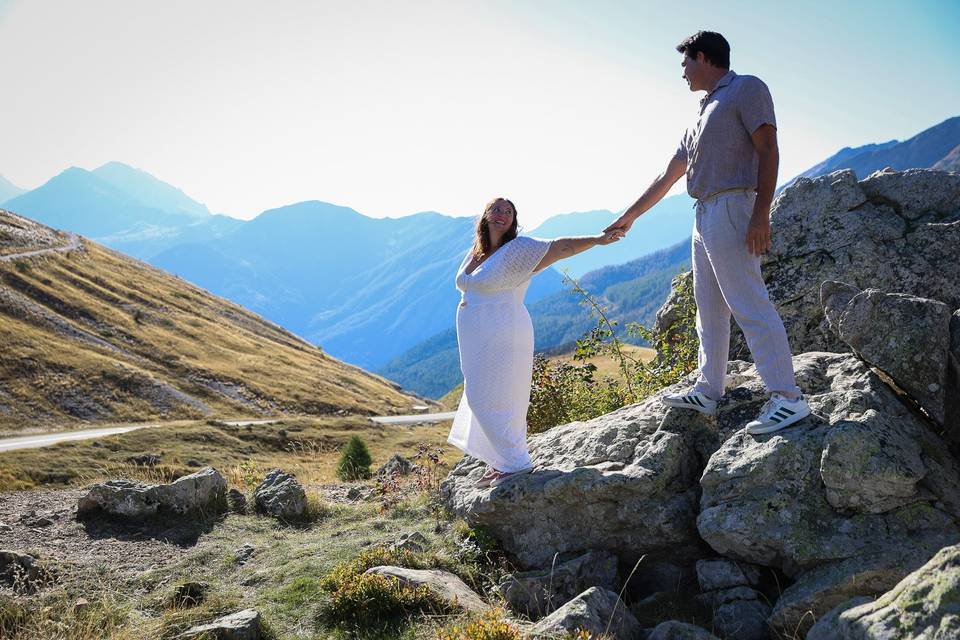 En montagne