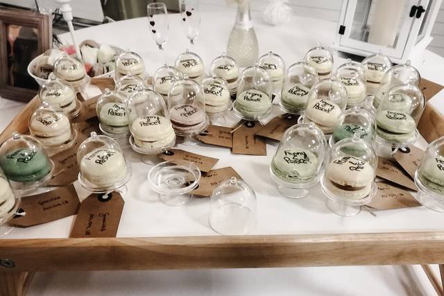 Macarons sous verrines