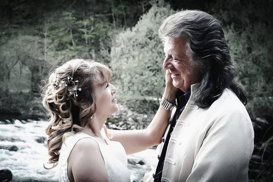 Couple de mariés, séance photo