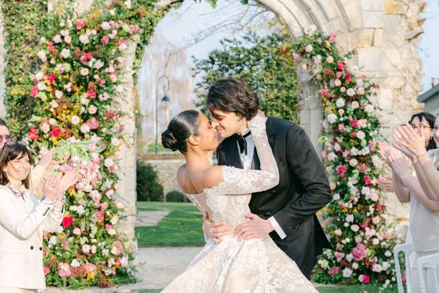 Mariage colorée romantique