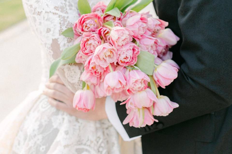 Bouquet de la mariée en tulipe