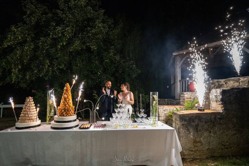 Gateau mariage extérieur