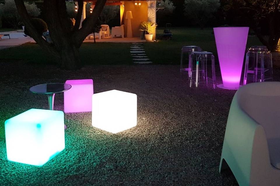 Mobilier lumineux