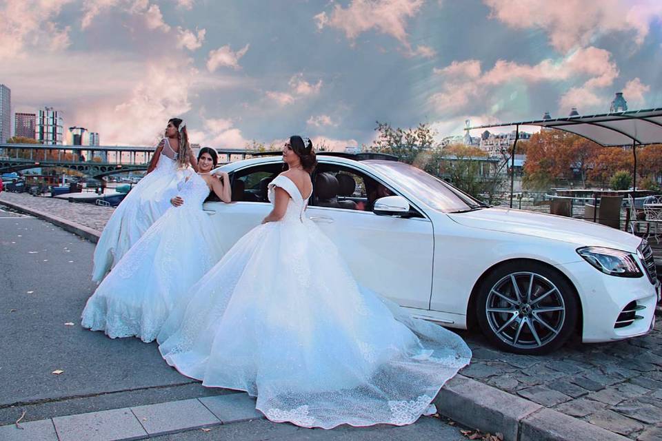 Mercedes classe s blanche