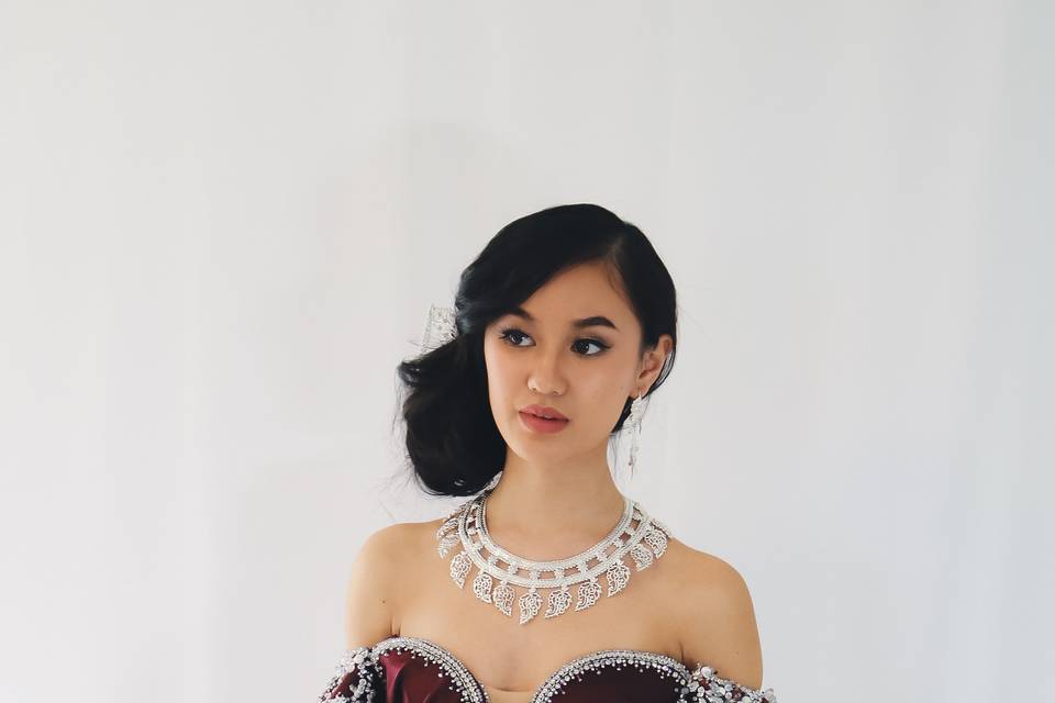 Ensemble bordeaux