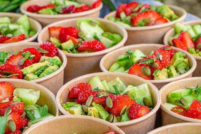 Salade Concombre/Fraise/Avocat