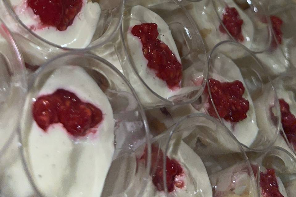 Mini tiramisu (framboise et passion)
