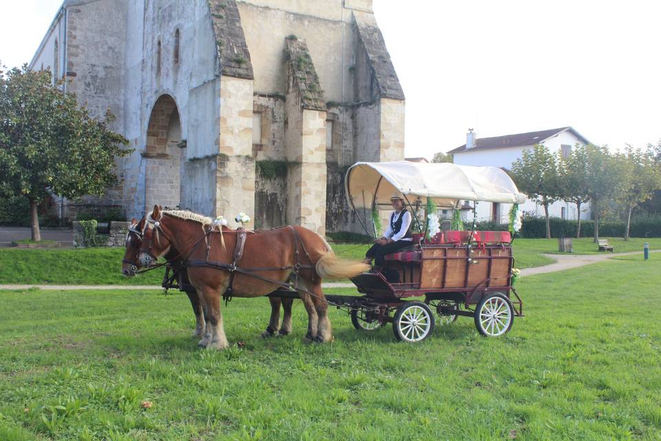 À l'église